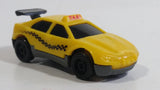 1997 Hot Wheels McDonald's Taxi Plastic Body Yellow Die Cast Toy Car Vehicle McDonald's Happy Meal