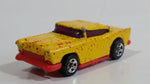 1996 Hot Wheels '55 Chevy Yellow with Red Splatter Paint Die Cast Toy Classic Car Vehicle