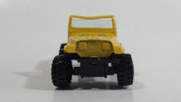 Vintage Yatming Jeep 4x4 Yellow No. 1092 Die Cast Toy Car Vehicle