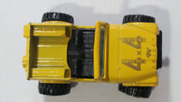 Vintage Yatming Jeep 4x4 Yellow No. 1092 Die Cast Toy Car Vehicle