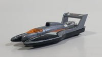 1998 Hot Wheels Hydroplane Silver Grey Die Cast Toy Speed Boat Vehicle