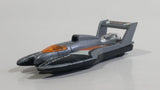 1998 Hot Wheels Hydroplane Silver Grey Die Cast Toy Speed Boat Vehicle