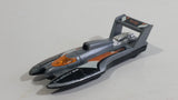 1998 Hot Wheels Hydroplane Silver Grey Die Cast Toy Speed Boat Vehicle