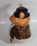 Rat Mole Style Brown Businessman Suit Outfit Ceramic Cookie Jar