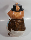 Rat Mole Style Brown Businessman Suit Outfit Ceramic Cookie Jar