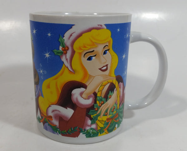 Disney Cinderella Belle and Sleeping Beauty Christmas Holiday Themed Ceramic Coffee Mug Cup