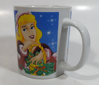 Disney Cinderella Belle and Sleeping Beauty Christmas Holiday Themed Ceramic Coffee Mug Cup