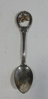 Banff Alberta Canada Metal Spoon with Grizzly Bear Charm Souvenir Travel Collectible