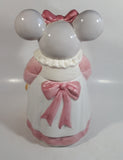 1990 House of Lloyd Grey Mouse in a Pink Dress Holding a Teddy Bear Ceramic Cookie Jar