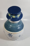 GKAO White and Blue Scarfed Snowman Ceramic Cookie Jar