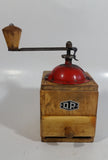 Antique D.P. Wood and Metal Manual Coffee Grinder