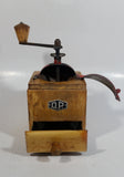 Antique D.P. Wood and Metal Manual Coffee Grinder