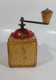 Antique D.P. Wood and Metal Manual Coffee Grinder