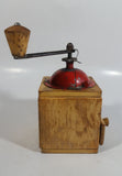 Antique D.P. Wood and Metal Manual Coffee Grinder