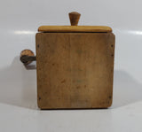 Antique D.P. Wood and Metal Manual Coffee Grinder