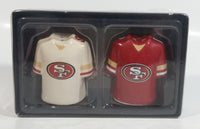 NFL Game Day San Francisco 49ers Sports Team Jersey Shaped Ceramic Salt & Pepper Shakers New in Package