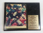 PhotoFile MLB Major League Baseball Player Catcher #6 Dan Wilson Black Marble Textured Wood 12" x 14 3/4" Wall Plaque Sports Collectible