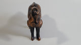 Vintage Horse Shaped Copper Finish Metal Coin Bank Carnival Prize