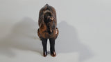 Vintage Horse Shaped Copper Finish Metal Coin Bank Carnival Prize
