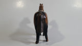 Vintage Horse Shaped Copper Finish Metal Coin Bank Carnival Prize