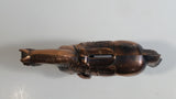 Vintage Horse Shaped Copper Finish Metal Coin Bank Carnival Prize
