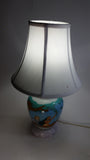 1990s Disney Animated Movie Film Pocahontas Cartoon Characters 18" Tall Milk Glass Lamp