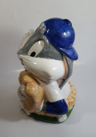 1993 Warner Bros. Looney Tunes Bugs Bunny Baseball Player Ceramic Cookie Jar Cartoon Collectible