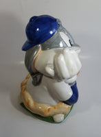 1993 Warner Bros. Looney Tunes Bugs Bunny Baseball Player Ceramic Cookie Jar Cartoon Collectible