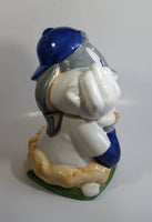 1993 Warner Bros. Looney Tunes Bugs Bunny Baseball Player Ceramic Cookie Jar Cartoon Collectible