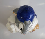 1993 Warner Bros. Looney Tunes Bugs Bunny Baseball Player Ceramic Cookie Jar Cartoon Collectible