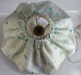 Vintage Mid Century Boudoir Lady Wearing Fabric Dress Lamp Light