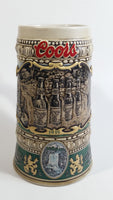 ﻿1990 Ceramarte Coors Brewing Company 1935 Print Advertisement Hand Painted Ceramic Beer Stein Made in Brazil