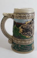 ﻿1990 Ceramarte Coors Brewing Company 1935 Print Advertisement Hand Painted Ceramic Beer Stein Made in Brazil