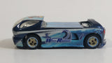 2003 Hot Wheels Highway 35 World Race Wave Rippers Team #1 Deora II Dark Blue Die Cast Toy Car Vehicle