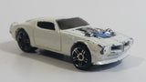 2007 Hot Wheels '70 Pontiac Firebird White Die Cast Toy Muscle Car Vehicle