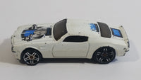 2007 Hot Wheels '70 Pontiac Firebird White Die Cast Toy Muscle Car Vehicle