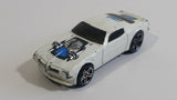 2007 Hot Wheels '70 Pontiac Firebird White Die Cast Toy Muscle Car Vehicle