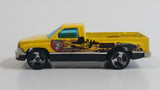 2002 Hot Wheels Asphalt Assault Dodge Ram 1500 Pickup Truck Yellow Die Cast Toy Car Vehicle