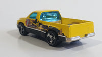 2002 Hot Wheels Asphalt Assault Dodge Ram 1500 Pickup Truck Yellow Die Cast Toy Car Vehicle