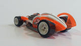 2004 Hot Wheels Track Aces I Candy Metalflake White and Orange Die Cast Toy Car Vehicle