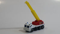 2002 Hot Wheels Rescue Crane Metalflake White Die Cast Toy Car Vehicle