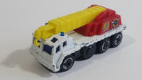 2002 Hot Wheels Rescue Crane Metalflake White Die Cast Toy Car Vehicle