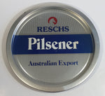 Vintage Reschs Pilsener Beer Australian Export 13" Diameter Round Metal Beverage Serving Tray Made by Dalson