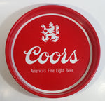 Vintage Coors America's Fine Light Beer 13" Diameter Round Metal Red Beverage Serving Tray