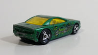 2001 Hot Wheels Anime Muscle Tone Metalflake Green Die Cast Toy Car Vehicle