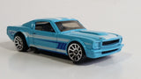 2013 Hot Wheels Muscle Mania '65 Mustang Fastback Light Blue Die Cast Toy Muscle Car Vehicle