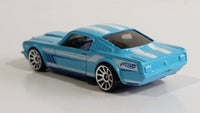 2013 Hot Wheels Muscle Mania '65 Mustang Fastback Light Blue Die Cast Toy Muscle Car Vehicle