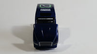 2009 Maisto Top Dog Collectibles NHL Vancouver Canucks Ice Hockey Team Semi Transport Truck Rig Dark Blue 1/64 Scale Die Cast Toy Car Vehicle with Opening Hood
