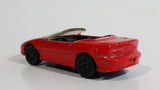 1995 Hot Wheels Camaro Convertible Red Die Cast Toy Car Vehicle 7SP