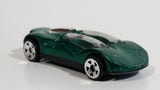 1999 Hot Wheels Double Cross Metalflake Dark Green Die Cast Toy Car Vehicle McDonald's Happy Meal 9/16